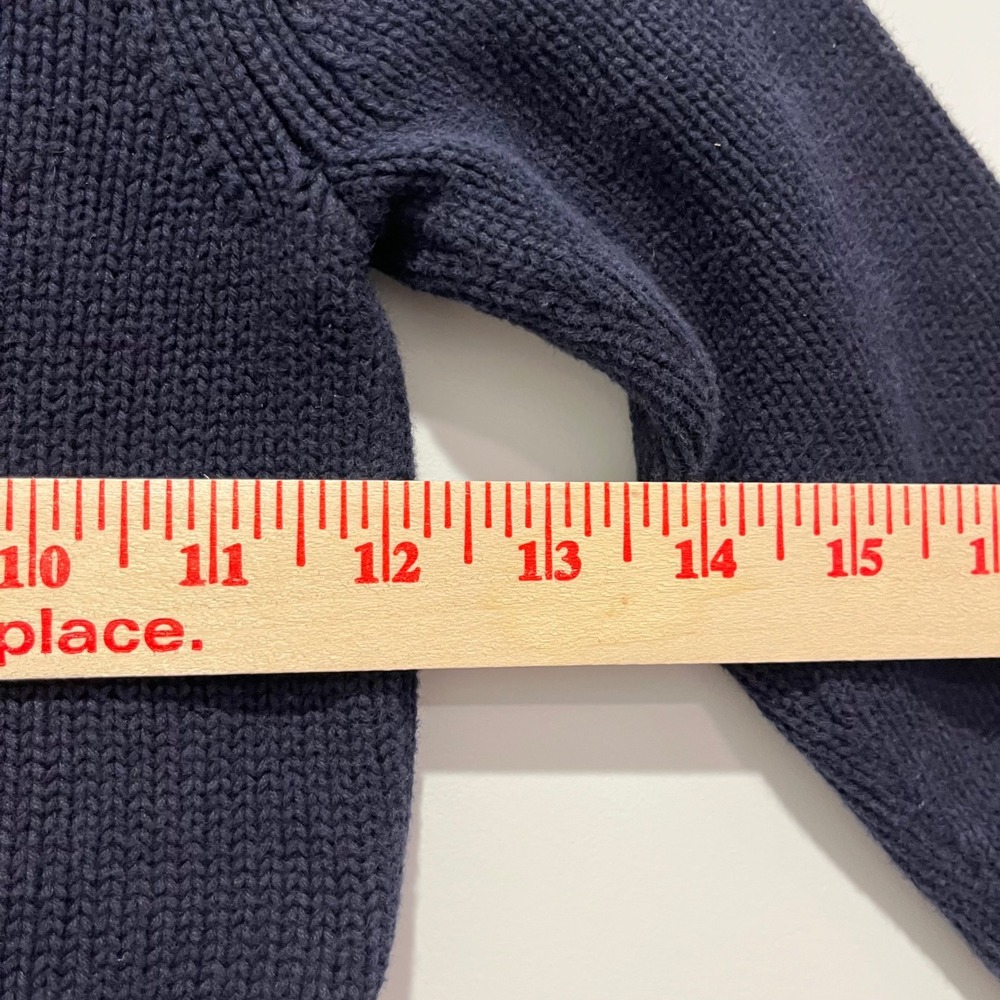Polo Ralph Lauren Boys Navy Blue 1/4 Zip Cotton Knit Sweater Size 4/4T - Picture 6 of 6